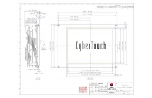 6.4" Open Frame Single Touch Monitor