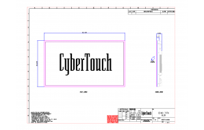 70" Open frame MultiTouch Monitor for Horizontal Installation with up to 100 simultaneous touch points using Advanced IR or PCap (Projected Capacitive) Touch Technologies
