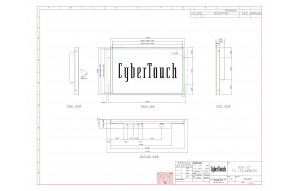 22" Open Frame Single Touch Monitor