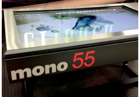 Mono 55 - 55" Custom Multitouch Table with up to 100 simultaneous touch points using Advanced IR or PCap (Projected Capacitive) Touch Technologies