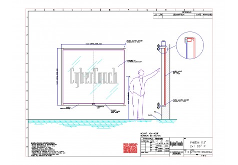 113" MultiTouch Overlay for 86" Monitors