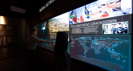 MOB Museum Custom Touch Wall
